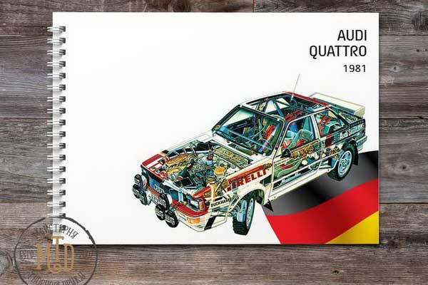 Альбом для рисования Rally Cars Cutaways