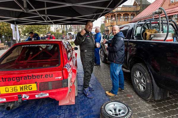 Дэвид Холланд в сервисном парке Truskavets Grand Prix